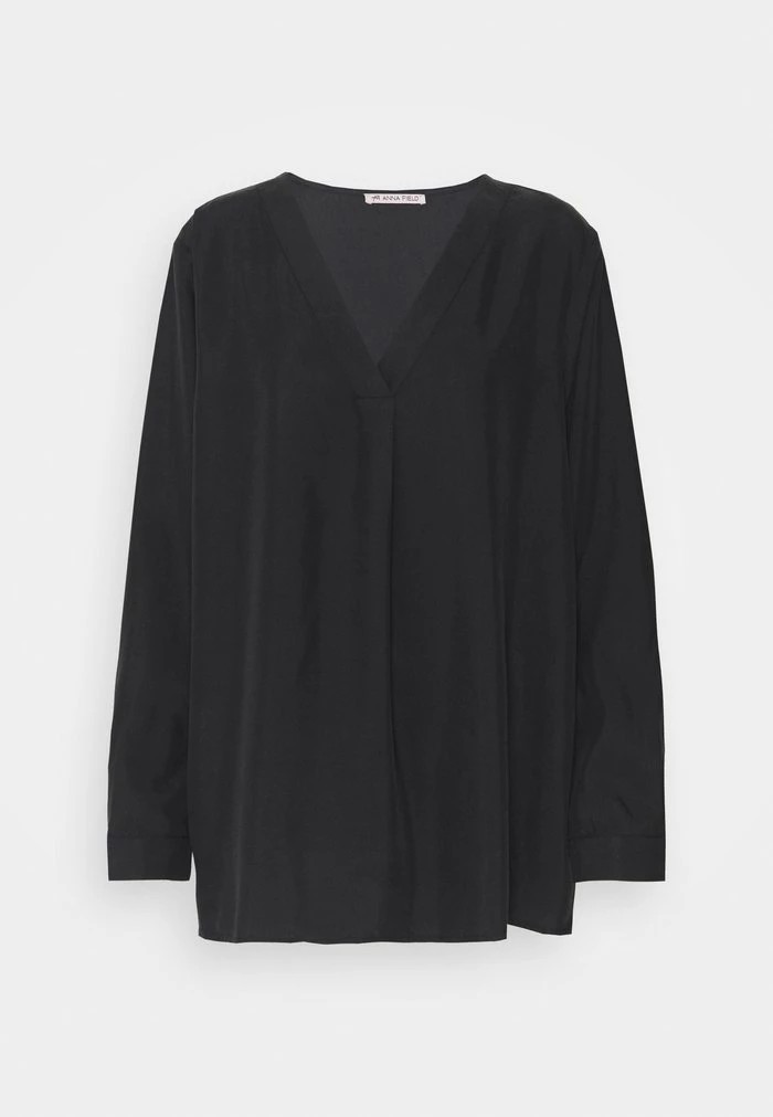 Chemise ANNA FIELD Anna Field Long Sleeved Top Noir Femme | YVV-1084780